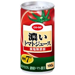濃いトマトジュース　食塩無添加　（濃縮還元）　190g