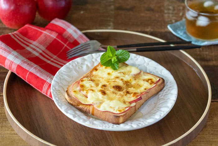 「ハニーチーズアップルトースト」_画像