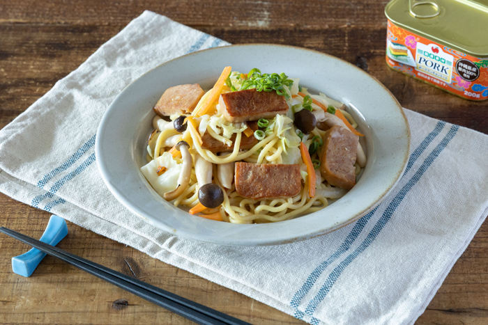 なんちゃってとんこつ風　焼きちゃんぽん_画像