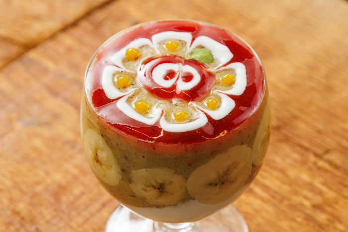 「りんごとキウイのスムージー」_画像