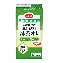 国産大豆の豆乳飲料 抹茶オレ (たんぱく質) 125ml