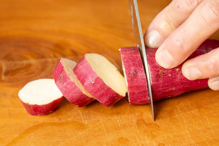 豆乳ホワイトソースが決め手、さつまいもと玉ねぎのシンプルなグラタンレシピ_画像04