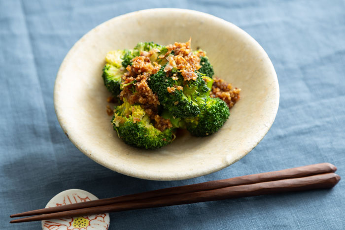 「ブロッコリーのガーリック炒め」_画像