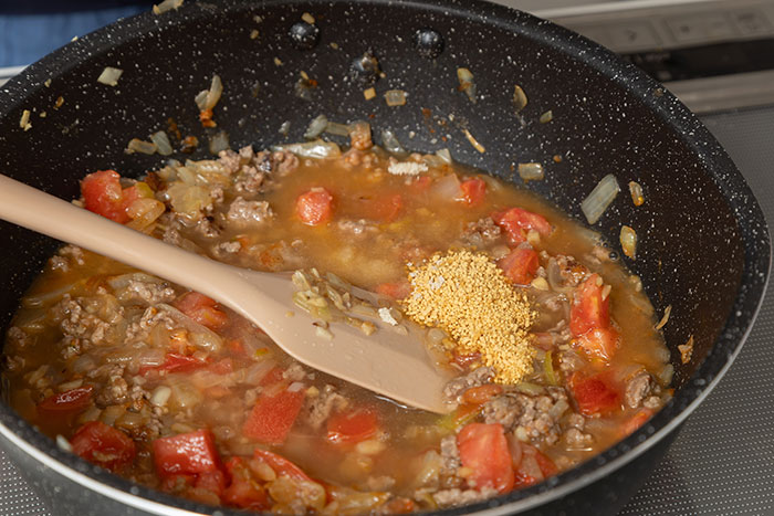 夕食で多めに作って朝楽々！「キーマカレー弁当」と彩りピクルス_画像04